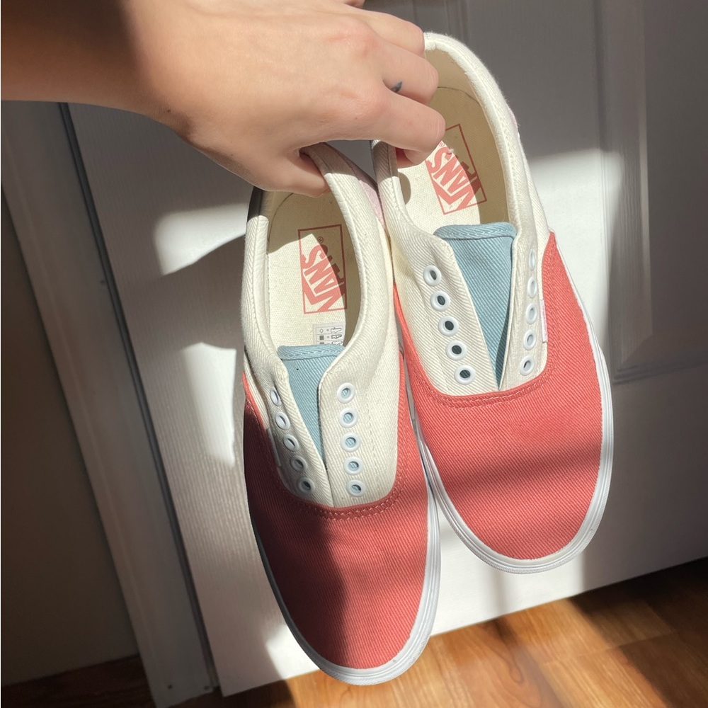 NWOT pastel colorblock vans